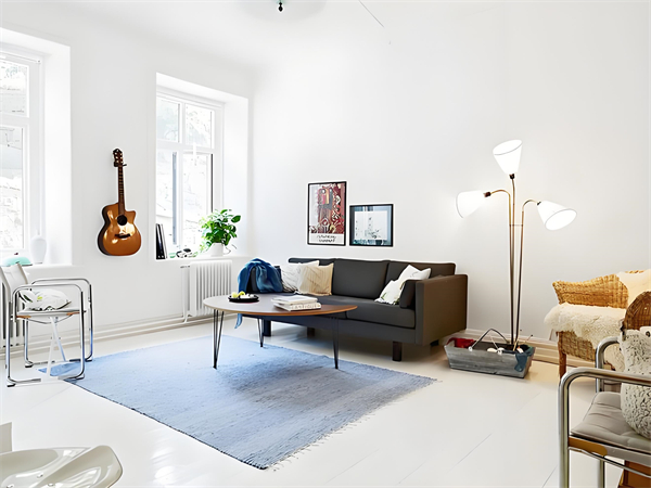 北欧风客厅地毯选什么尺寸