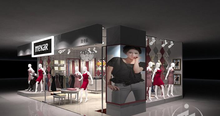 深圳服装店装修效果图4