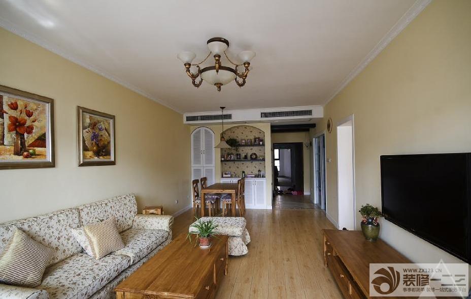 室内客厅餐厅一体装修效果图