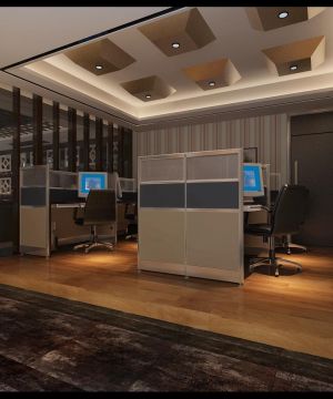 办公室吊顶造型装修设计图