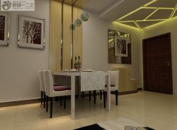 特色餐厅木质吊顶装修效果图 