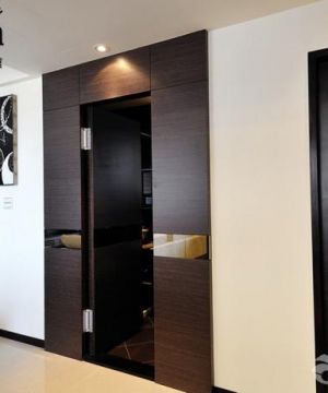 现代简约风格家装隐形门实景图