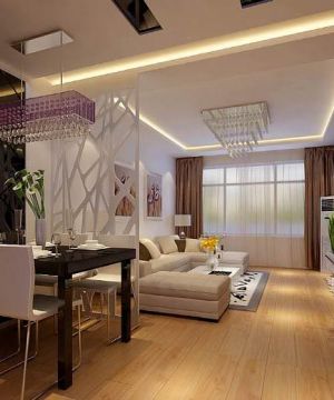 2025简约风格餐厅客厅隔断效果图