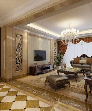 欧式2025家装客厅效果图