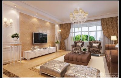 欧式家装设计2013家装客厅效果图