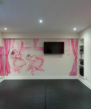 2025温馨手绘电视背景墙效果图欣赏