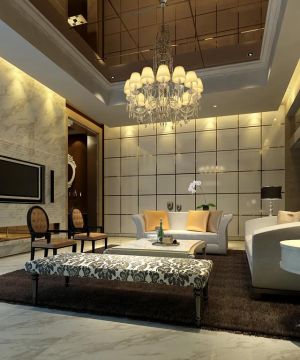 2025时尚混搭客厅家居装修样板大全