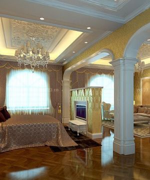 奢华欧式风格家装别墅卧室装修效果图大全2025图片