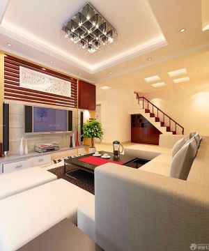 混搭风格楼中楼室内楼梯扶手图片大全