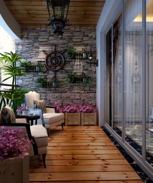 最新室内阳台隔断门样板间图片