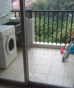 最新交换空间阳台洗衣机装修图片大全