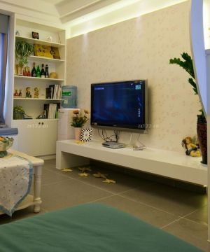 地中海风格电视背景墙设计图