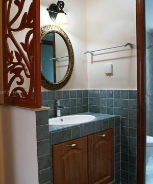 整体卫生间洗手间隔断设计效果图片