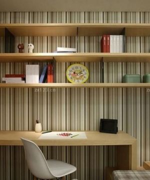 2025书房墙面置物架设计图