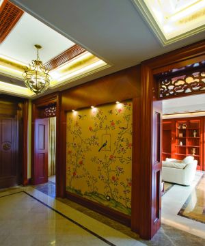 2025中式图案壁纸装修效果图片