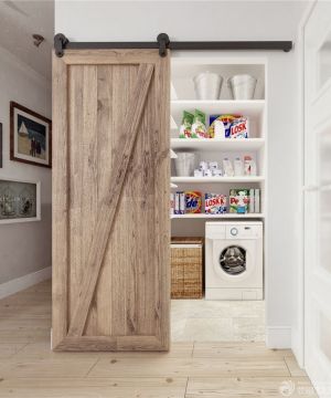 110平米家装生活阳台洗衣机装修效果图