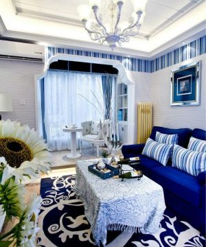 小户型创意家居客厅壁纸效果图欣赏