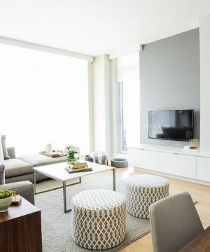 最新2025小户型客厅影视墙装修图片欣赏