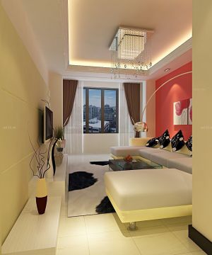 现代简约一室一厅长方形小户型装修图片大全