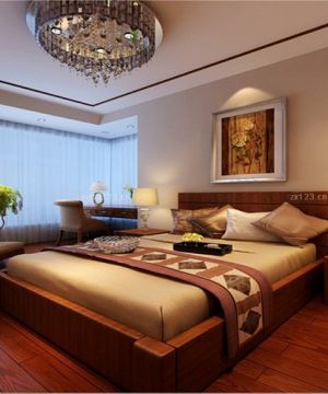 东南亚床头柜样板房图片大全