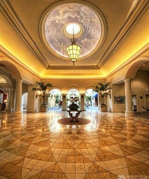 奢华东南亚风格酒店大堂设计图片