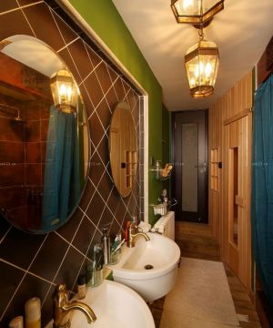 自建房屋东南亚卫生间设计图