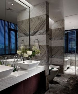 2025新中式风格卫生间瓷砖颜色图片