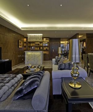 2025简欧风格客厅餐厅一体设计图