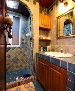 2025温馨地中海卫浴马赛克瓷砖贴图设计案例大全
