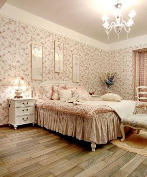 2025韩式田园风格卧室地面装修图片