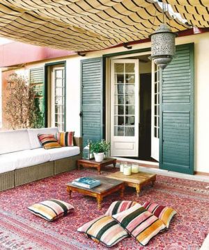 阳台布艺吊顶装修效果图片