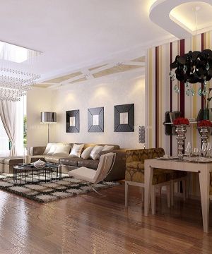 2025客厅餐厅一体装修效果图