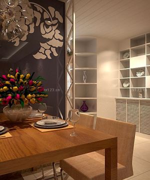 现代白色博古架设计图片