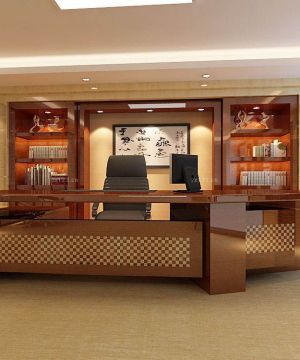 2025总经理办公室办公桌摆放设计图欣赏