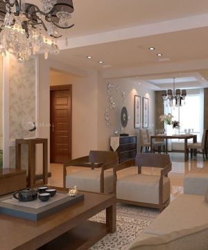 2025中式实木沙发摆放效果图