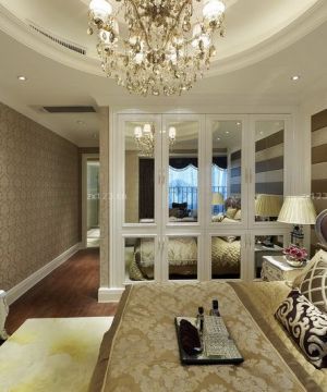 组合衣柜玻璃门设计图