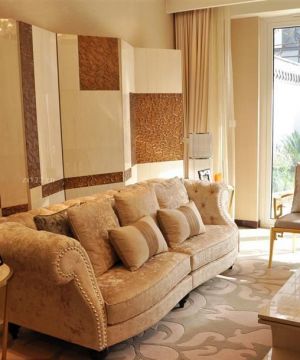 2025最新小户型欧式沙发布艺沙发装修图片 