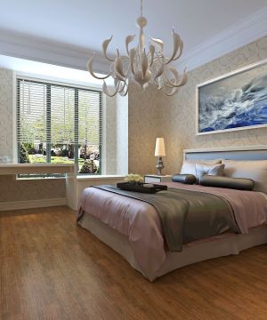 2025大卧室飘窗书桌设计效果图