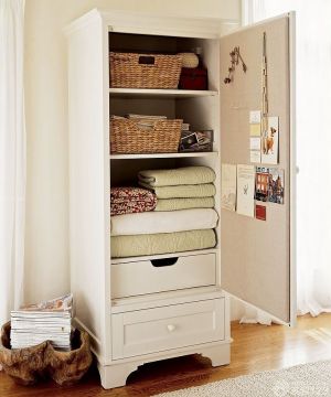 2025美式田园衣柜小衣柜装修效果图欣赏