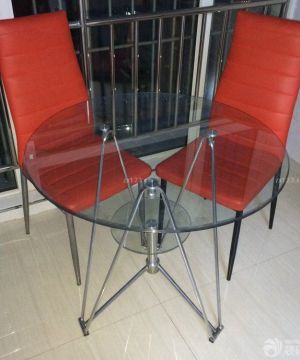 室内阳台玻璃桌子装饰效果图片大全