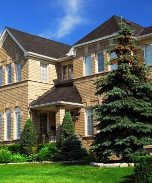 欧式别墅外观大门设计图片大全