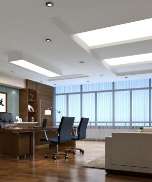 现代简约风格老板办公室装修设计图片欣赏