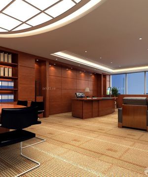 经典现代风格老板办公室装修设计图片大全