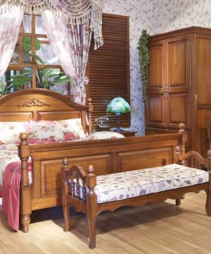 英式田园风格卧室装饰图片