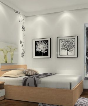 36平小户型收纳床实木床装修案例