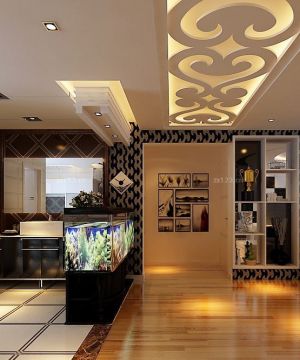 2025最新小户型客厅过道吊顶艺术吊顶案例