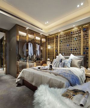 2025最新奢华别墅内部卧室装饰效果图