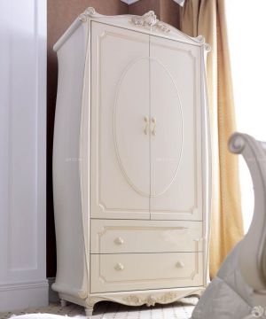 2025白色欧式双门衣柜