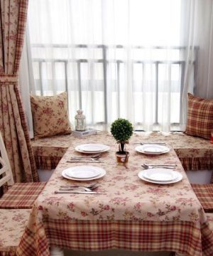 混搭风格室内桌布椅套设计效果图片欣赏