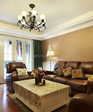 2025客厅真皮沙发摆放图片